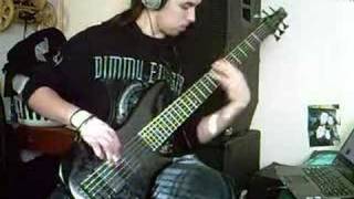 Cannibal Corpse Frantic Disembowelment on bass guitar