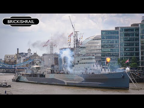 HMS Belfast - D-Day 80th Anniversary Gun Salute - 06/06/2024