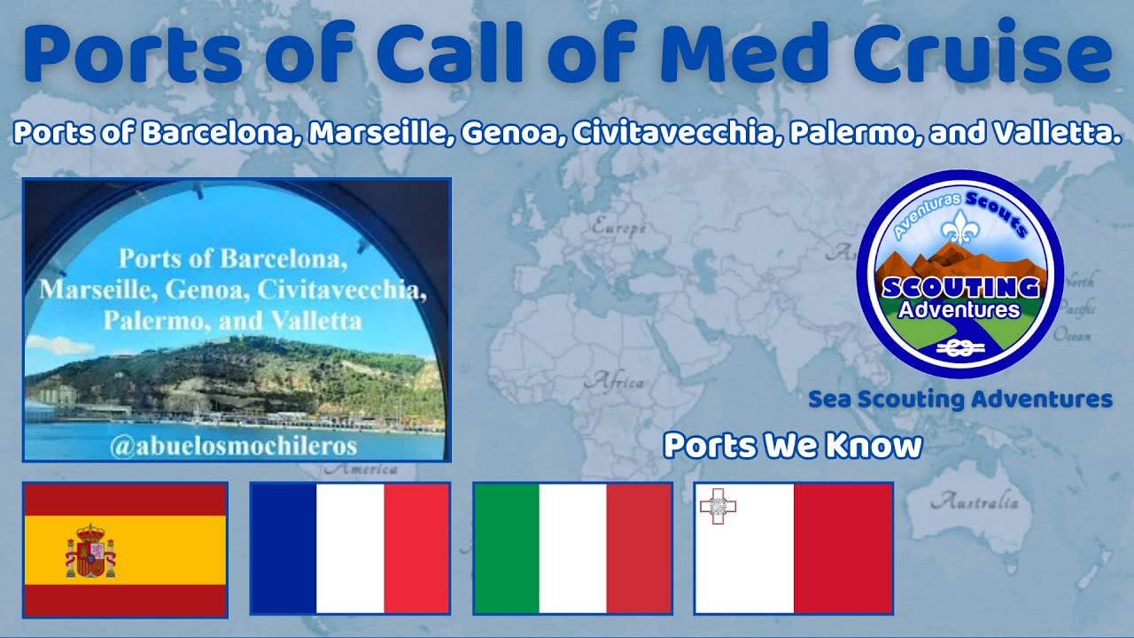 Ports of Barcelona, Marseille, Genoa, Civitavecchia, Palermo, and Valletta aboard MSC Grandiosa.