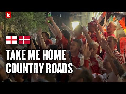 Song-Battle: Fans aus England und Dänemark machen die Nacht zum Tag | EM 2024