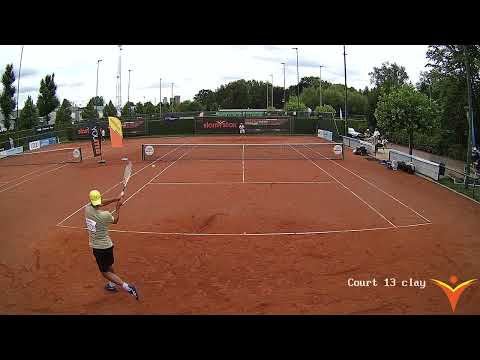 Slamstox College Tennis Showcase 2023 -  Tijn van Gorkom vs. Noah Pawirodirjo