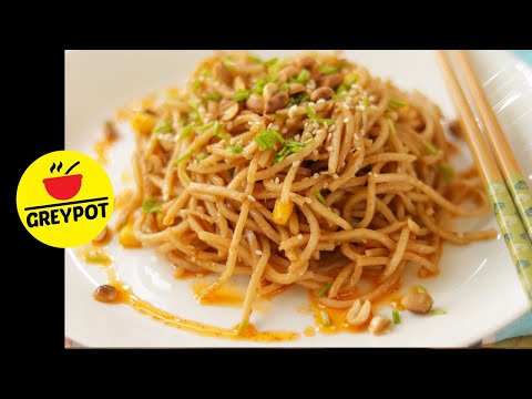 Peanut Butter Noodles Recipe | Simple Peanut Noodle meal