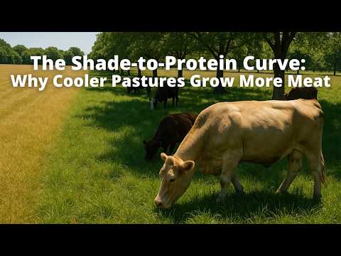 The Shade-to-Protein Curve: Why Cooler Pastures Grow More Meat