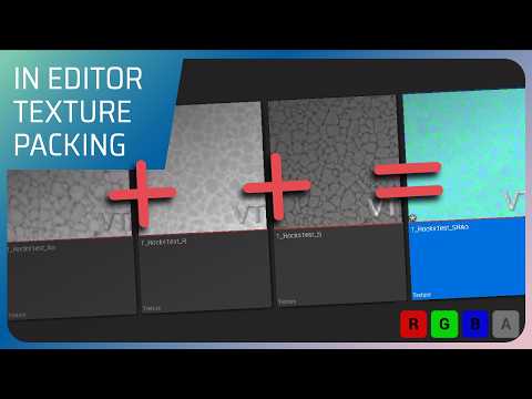 Auto Texture Channel Packer - UE5 Editor Utility