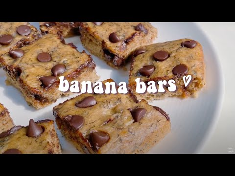 Banana Bars NO EGGS | NO BAKING POWDER