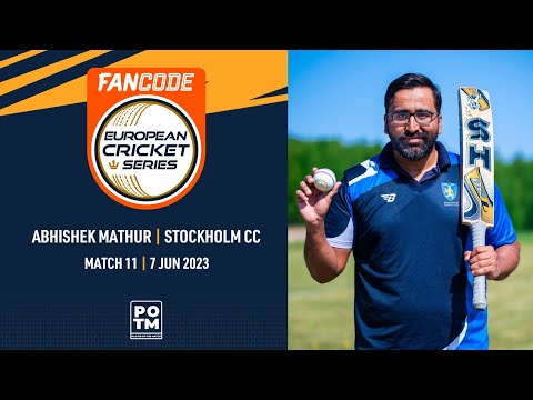 POTM: A.Mathur - STO vs HAM | Highlights | FanCode ECS Sweden | 7 June 2023 | ECS23.426