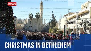 Palestinians gather in Bethlehem to celebrate Christmas for the first time since 2022