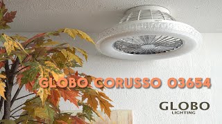 CORUSSO stropný ventilátor chróm so svetlom LED 40W/3000-6500K + diaľkové ovládanie  