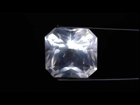 Натуральный белый Кварц октагон 19.3x19.1мм 29.90ct видео