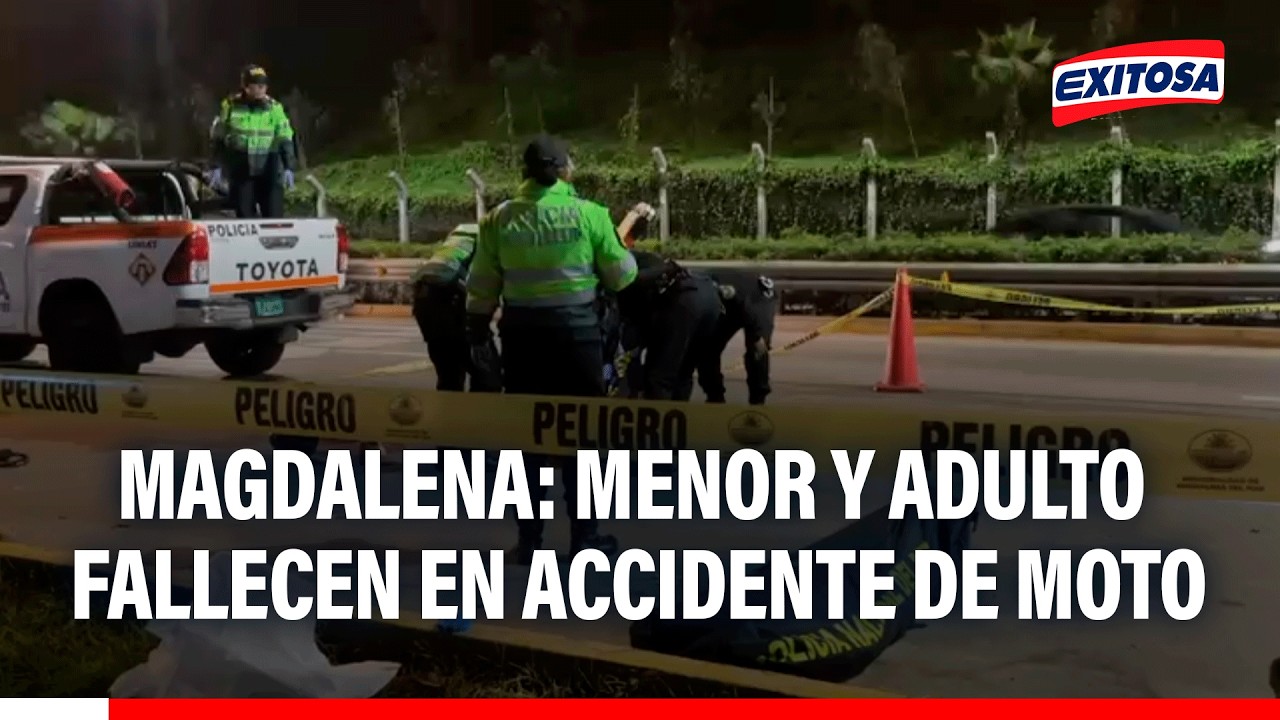 🔴🔵 Magdalena: menor de edad y adulto pierden la vida tras accidente de tránsito en moto