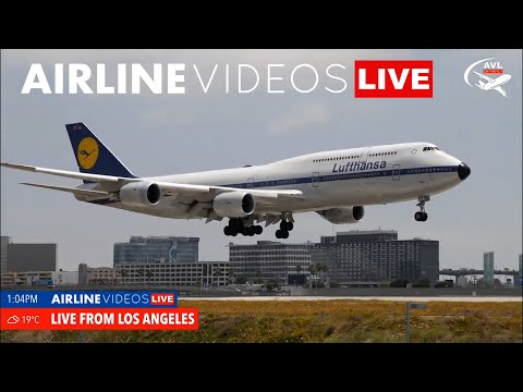 🔴LIVE: Exciting LAX Airport Action - Up-Close Shots and Thunderous Sounds!