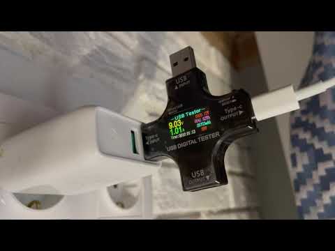 USB тестер для type c. Напряжение, ток для QC, PD Apple iPhone