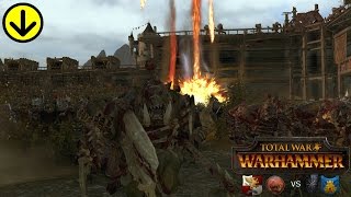THE GREENSKINS PAY THE IRON PRICE! Total War Warhammer Online Battle Gameplay!