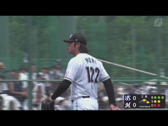 【ファーム】2回で4奪三振!! マリーンズ・森遼大朗 ファーム復帰登板を無失点で終える!! 2025年7月6日 千葉ロッテマリーンズ 対 東京ヤクルトスワローズ