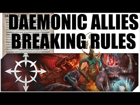 Daemonic Allies TOO GOOD... CAUSE BALANCE ISSUES Codex Chaos Daemons! Command Legions For Chaos Gods