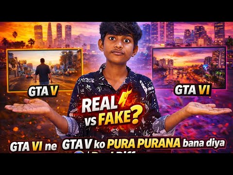 GTA V vs GTA VI 😱 Kitna Difference Hai? | Graphics & Gameplay Comparison