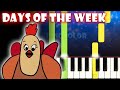 Days Of The Week Song The Singing Walrus Piano Tutorial Karaoke