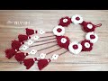 Make An Easy DIY Wool Flower Wall Hanging Wool Wall Hanging Crafts