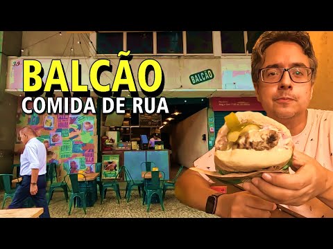 Street Food at the Counter in Rio de Janeiro City Center