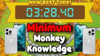 BTD6 Race Mobile Friendly Tutorial 📱 Minimum Monkey Knowledge 📱Protect the Stump!