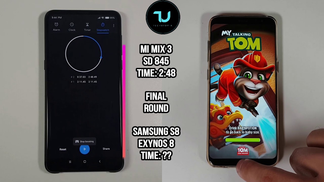 Xiaomi Mi Mix 3 vs Samsung S8 Speed test/Gaming Comparison/ARK/Fortnite/Madout