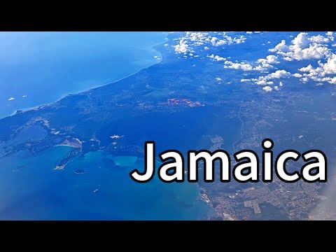 🇯🇲 Jamaica - Flying over Jamaica - Flight with Emirates Airlines #jamaica #flight #emiratesairlines