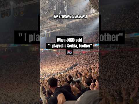 When JOKIC  said " I PLAYED in SERBIA, BROTHER " | Partizan | Crvena zvezda | Atmosphere