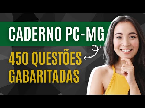Caderno PC-MG com 450 Questões Gabaritadas - Investigador de Polícia