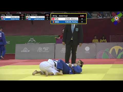 Judo.MD 2019  40 kg S/F GUNES (TUR) - TURCAN (MDA) EYOF Baku  2019