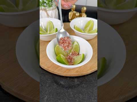 ¡Solo agrega sal rosa al limón! El secreto de las casas de lujo!