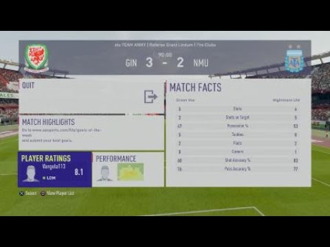 FCTL16 MD10 : Grean Inw - Nightmare Utd {1st Leg}