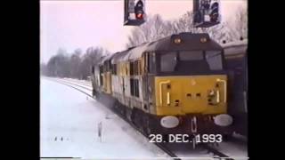 preview picture of video 'Trains In The 1990's   Kettering, 28th December 1993 Spin & Win 31's'