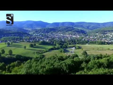 Vallée de Villé vue du ciel.