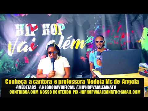 Hip-hop vai além na TV ‪@NegroDavioficial‬ recebe a angolana vedeta mc ‪@vedeta95‬