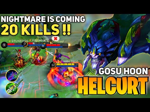 20 Kills! Helcurt Non Stop Killing | By Gosu Hoon - Mobile Legends