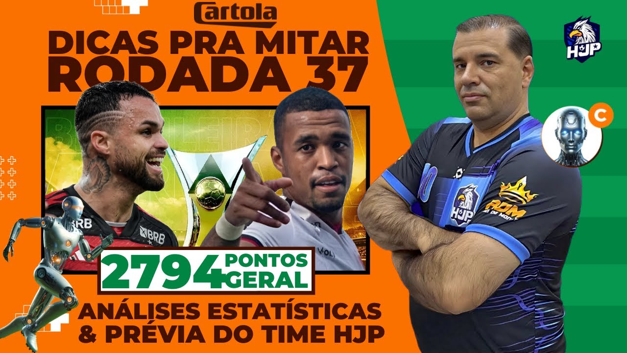 MITAMOS COM 106 PONTOS! Agora é Hora de Roubar a Cena na Rodada 37 do Cartola FC!