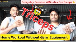 5 MIN Workout Bicep,Triceps Use Home Equipment (Brick)// The Best Home Workout Without Gym Equipment