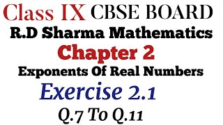 Exercise 2.1 Class 9 RD Sharma Mathematics