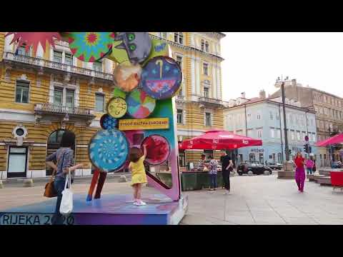 Rijeka 4K 60FPS Walking Tour | Croatia City Walk in Ultra HD