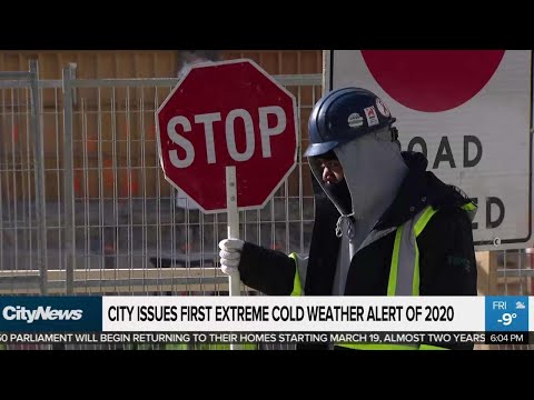 City issues first extreme cold weather alert of 2020