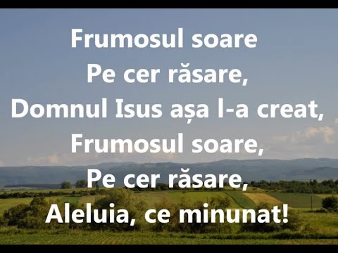Frumosul soare (Creațiunea), voce și pian, karaoke, nr. 10, ”Biblia pe portativ”
