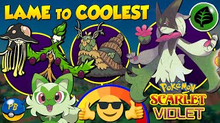 Every Generation 9 GRASS-TYPE Pokemon: Lamest to Coolest (Pokémon Scarlet and Violet!) 🌲🌿