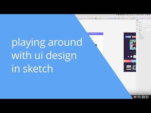 playing around with UI design in Sketch - vlog 04