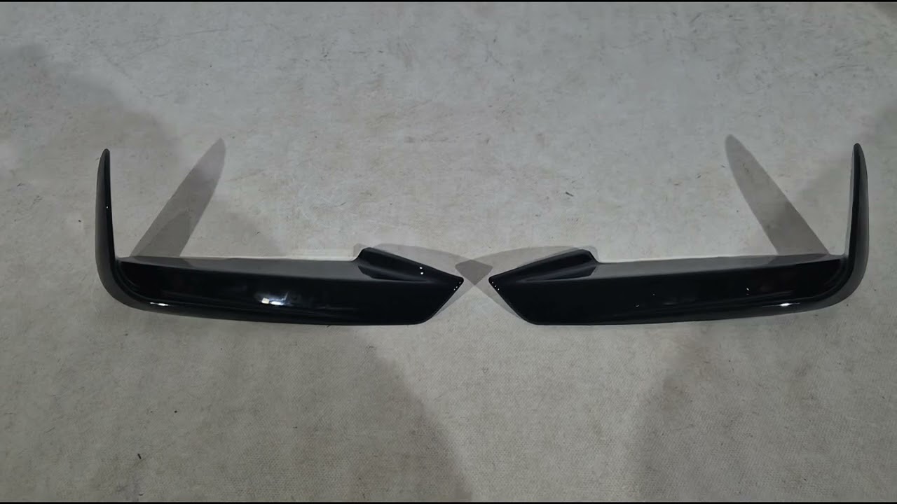 BMW 3 серия F30/F31 2012-2019 гг. Угловые накладки на передний бампер (для M-Sport, ABS) Video 1