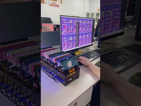 20 ports USB HUB Dock Charger Mobile Phone Farm Kit Click Farm teléfonos #phonefarm #boxphonefarm