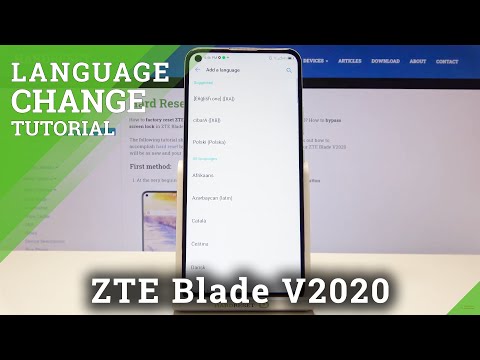 How to Change Language in ZTE Blade v2020 – Find System Language Settings