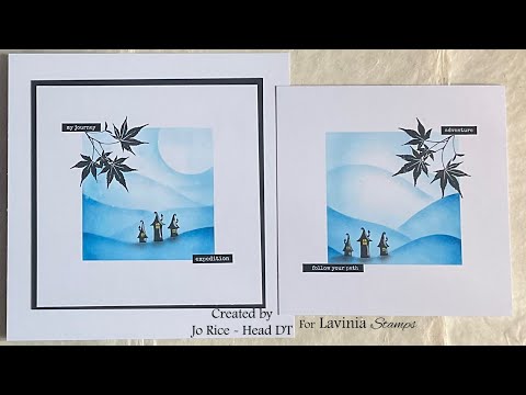 Lavinia Mini Hill Masks and Sticker Stencils set 5 by Jo Rice #laviniastamps #cardmaking