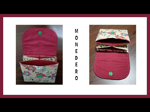5 Monederos sin cremallera – con patrones
