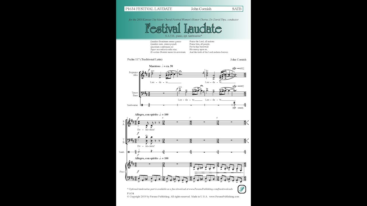 Video: Festival Laudate by John Cornish