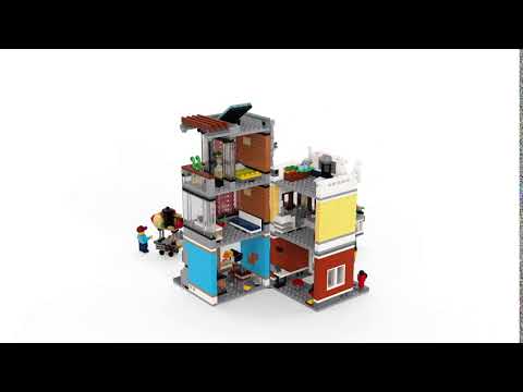 Конструктор LEGO Creator 3в1 «Зоомагазин и кафе в центре города» 31097 / 969 деталей